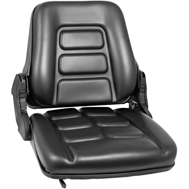 Lawn Mower Seat Universal Forklift Tractor Seat Slidable PVC Seating w// Backrest